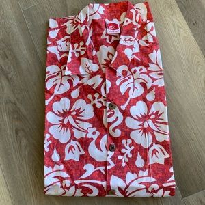 Mens Hawaiian Camp Shirt Jack in the Box shirt XL made in the USA NWT